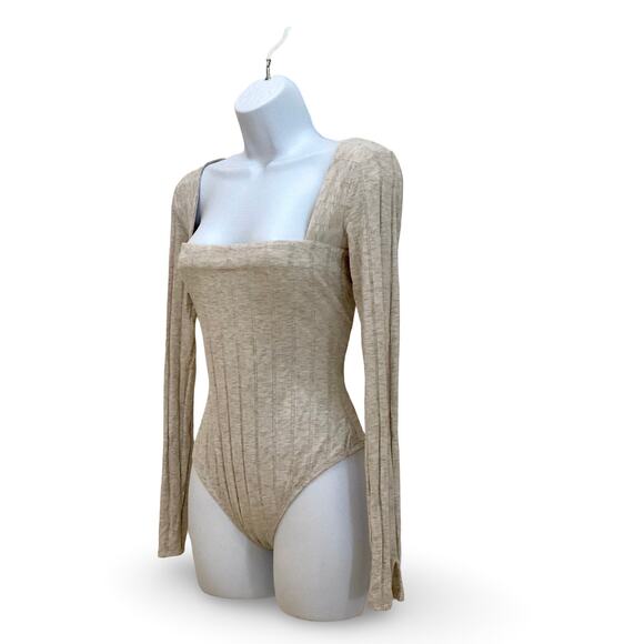 Free People Intimately Free Square Neck Long Sleeve Bodysuit - Picture 8 of 16